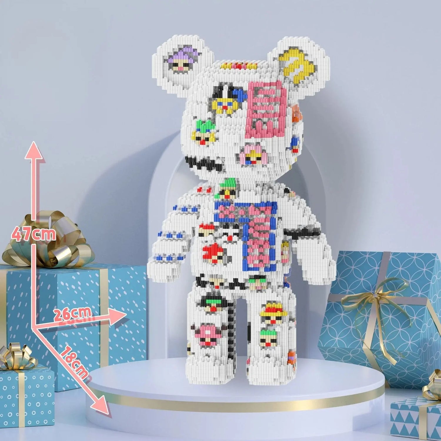 Ngu2shopme™ – Blocs de Construction Ours Géant - Ngu2shopme