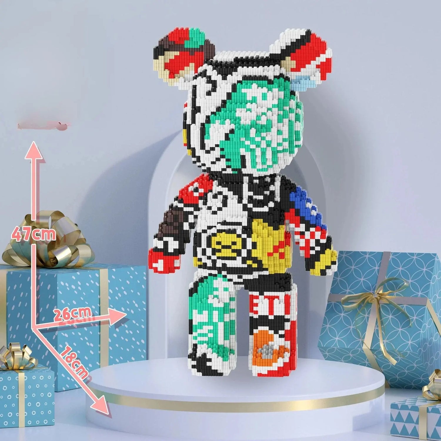 Ngu2shopme™ – Blocs de Construction Ours Géant - Ngu2shopme